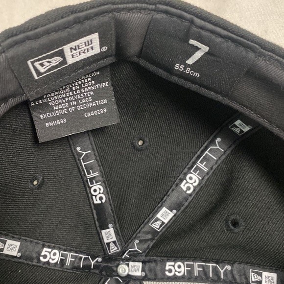 baseball MLB Oakland As new era hat red black 5950 sz 7 - Picture 6 of 11